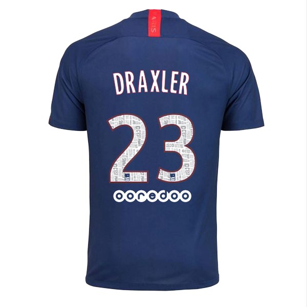 Camiseta Paris Saint Germain NO.23 Draxler 1ª 2019-2020 Azul